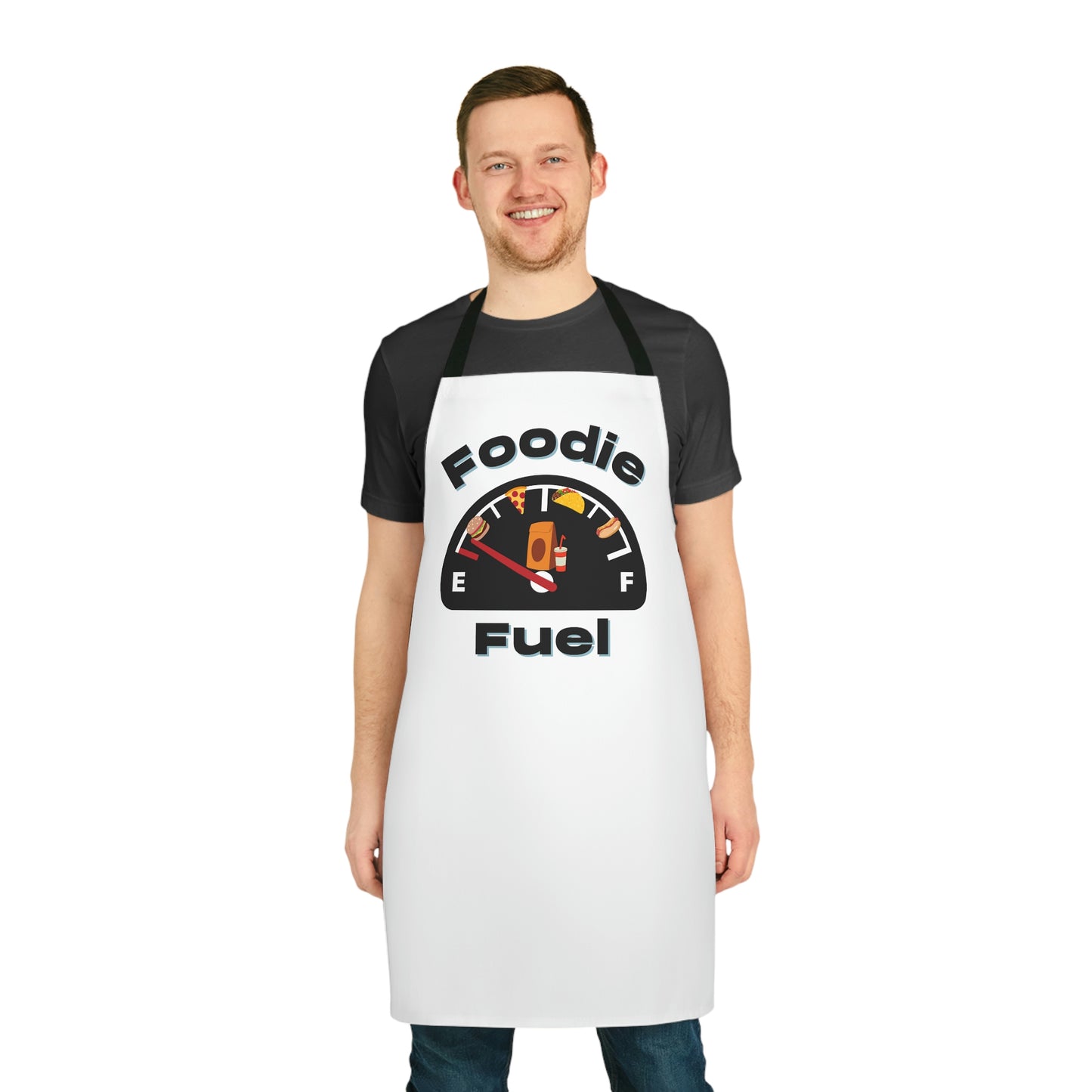 White Foodie Fuel Apron