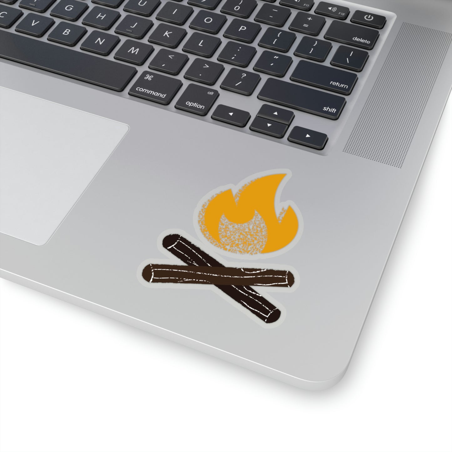 Campfire Camping Themed Kiss Cut Sticker