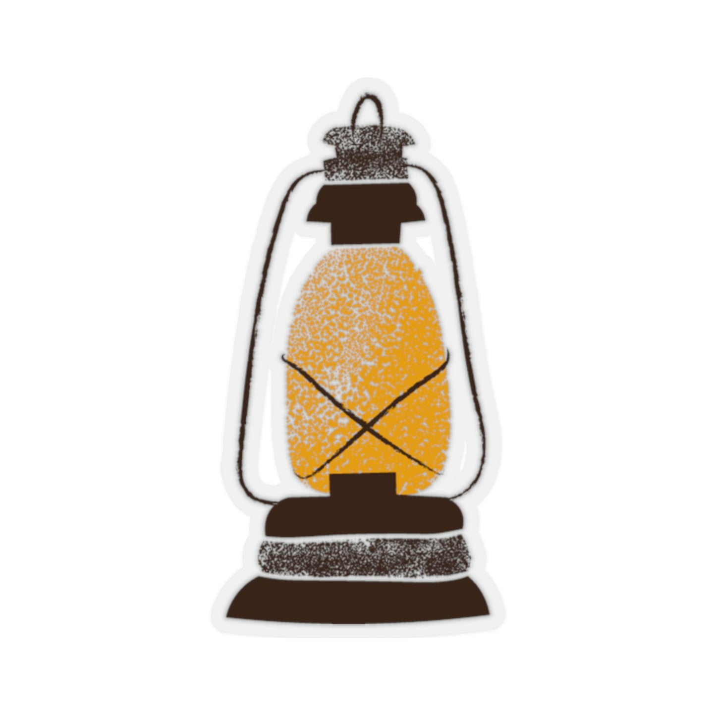 Lantern Camping Themed Kiss Cut Sticker