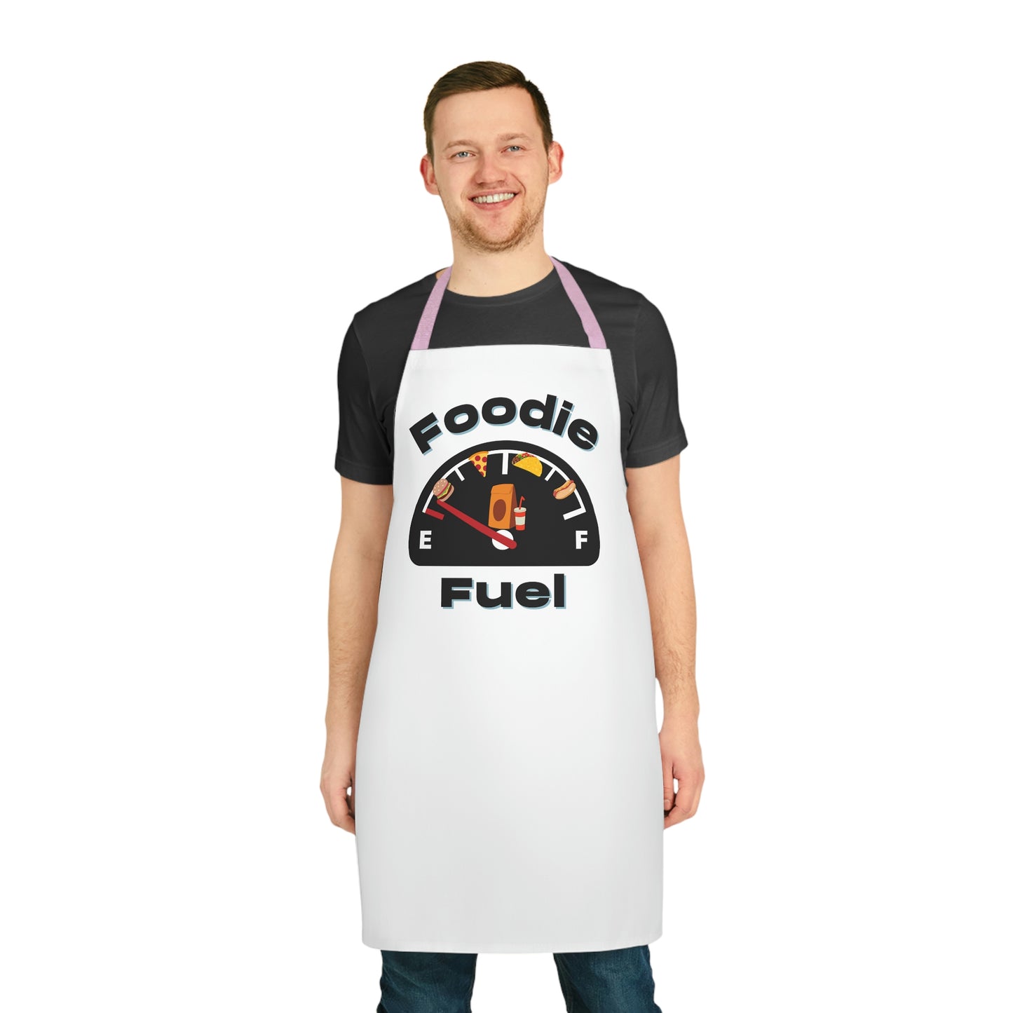 White Foodie Fuel Apron