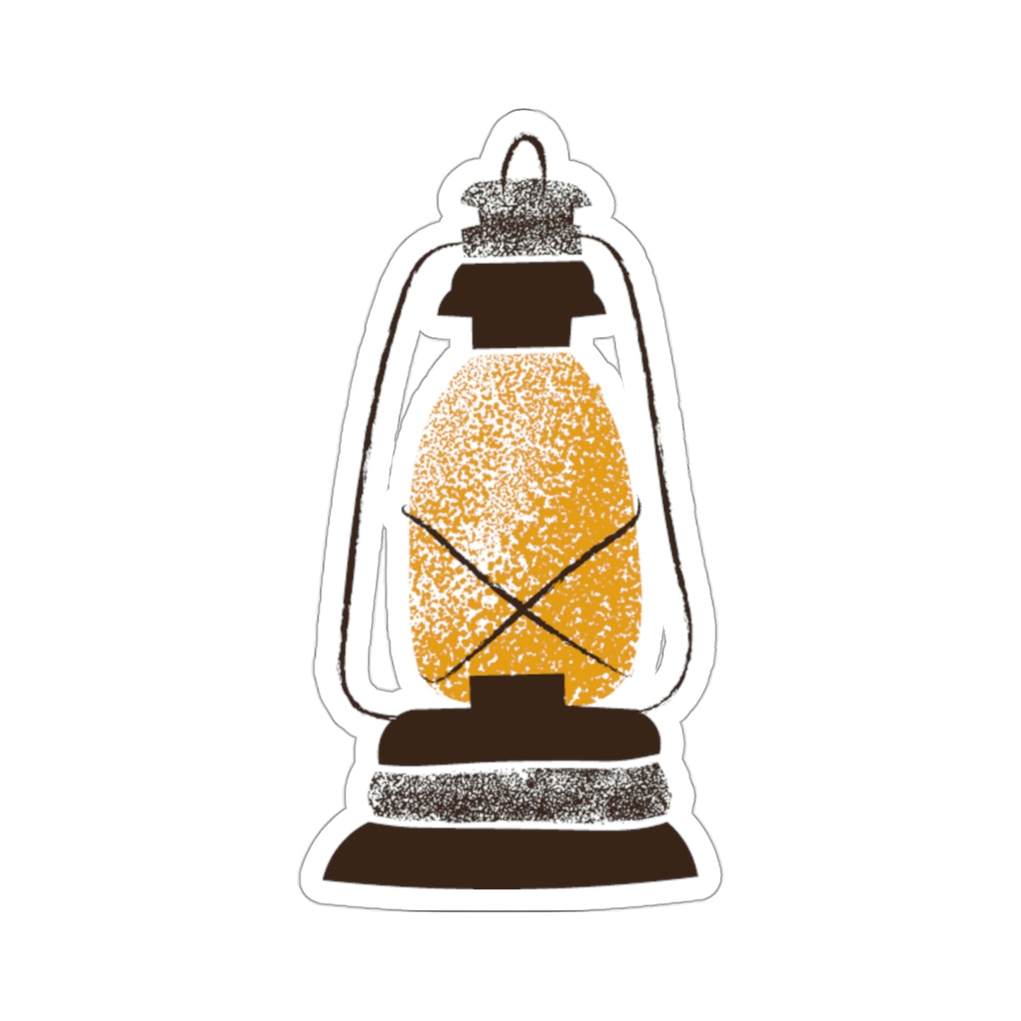 Lantern Camping Themed Kiss Cut Sticker