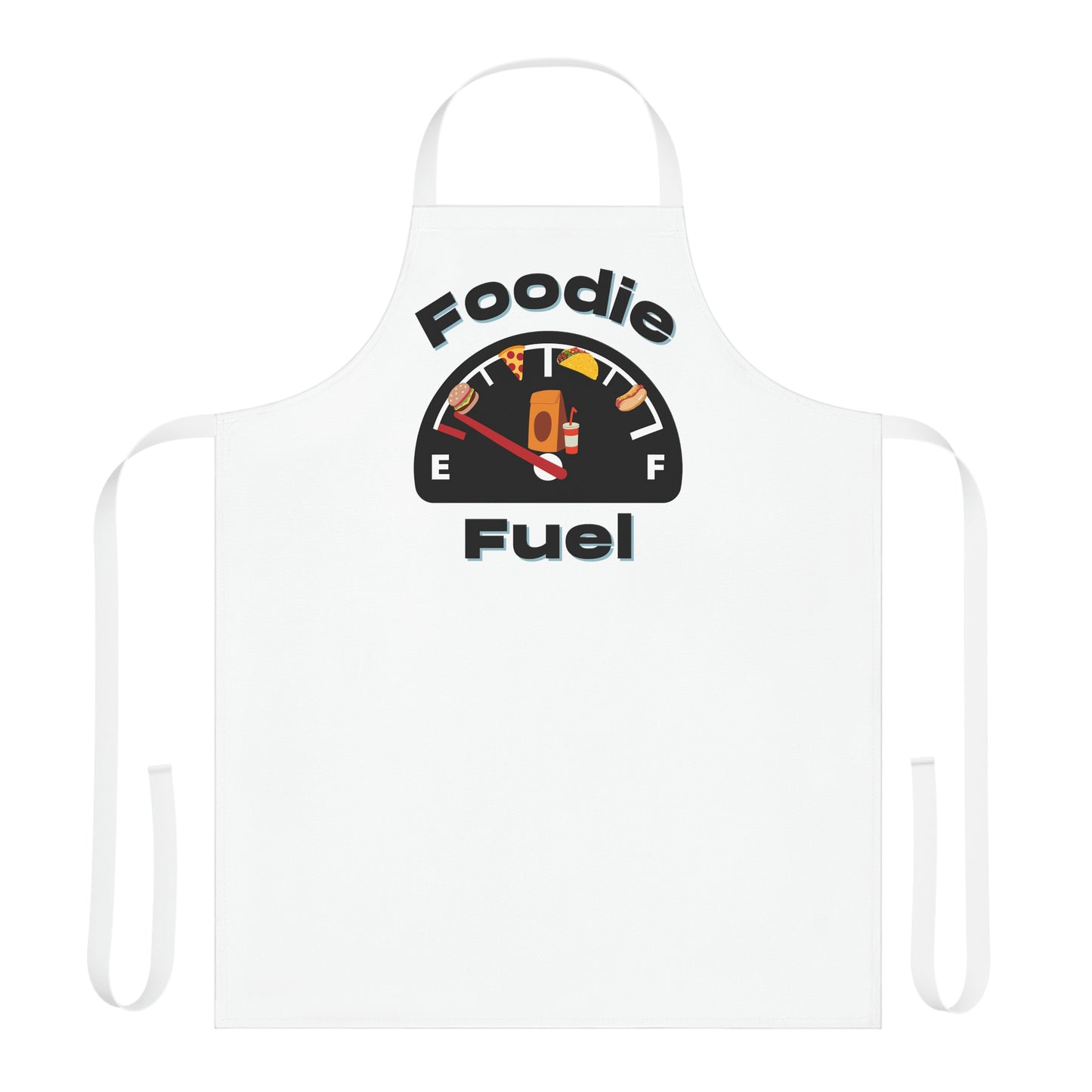 White Foodie Fuel Apron