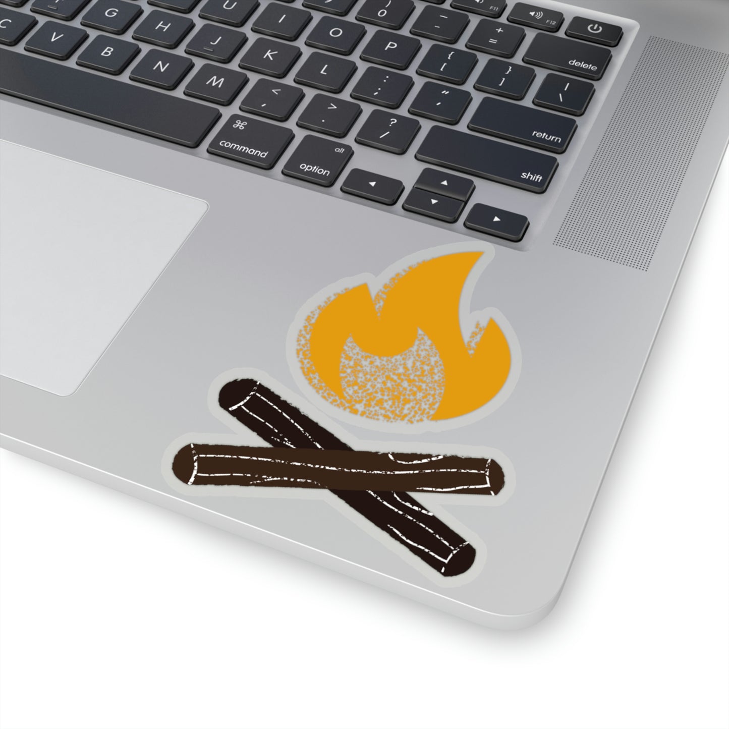 Campfire Camping Themed Kiss Cut Sticker